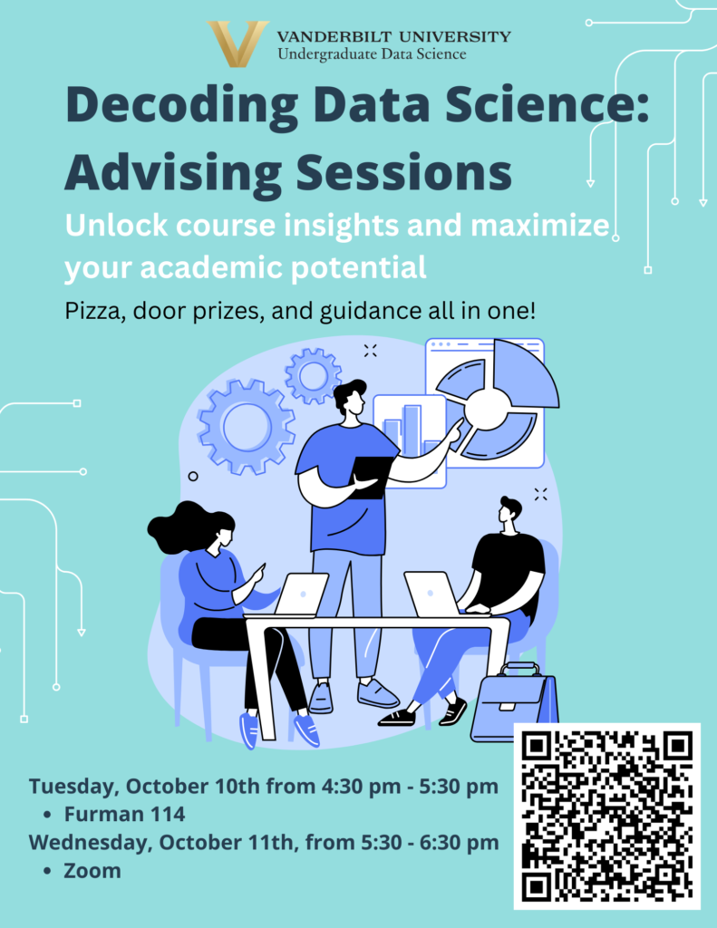 Advising Sessions Undergraduate Data Science Vanderbilt University