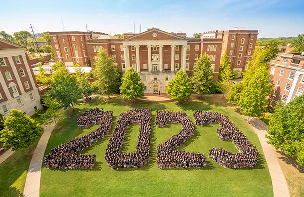Class of 2023 on Commons lawn