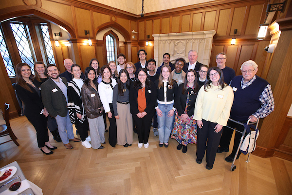 Keegan Fellowship meet for Reunion dinner in the Zeppos Great Room