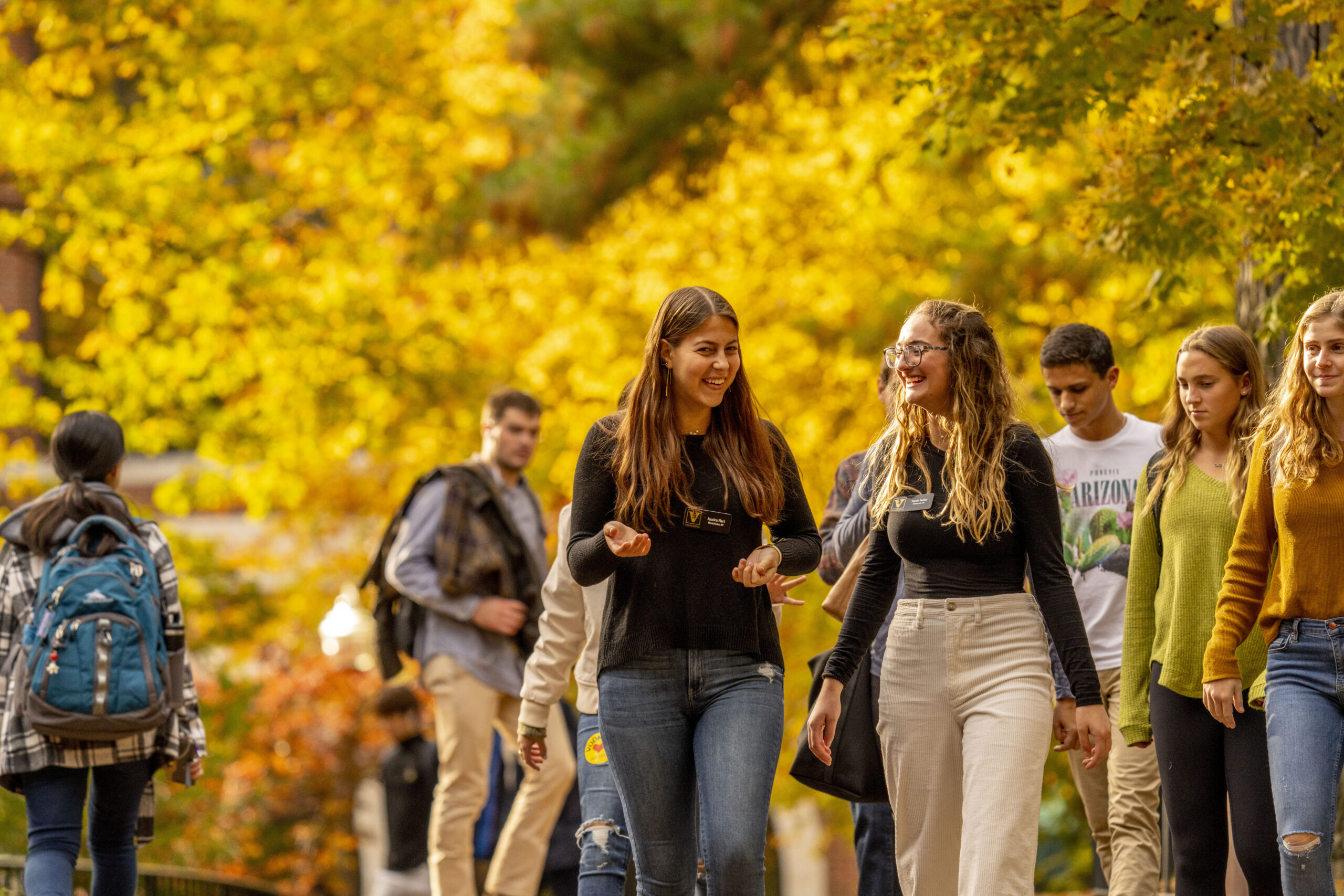 Students on campus