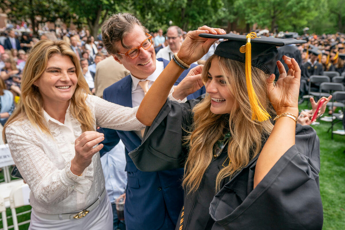 Vanderbilt parents celebrating graduation