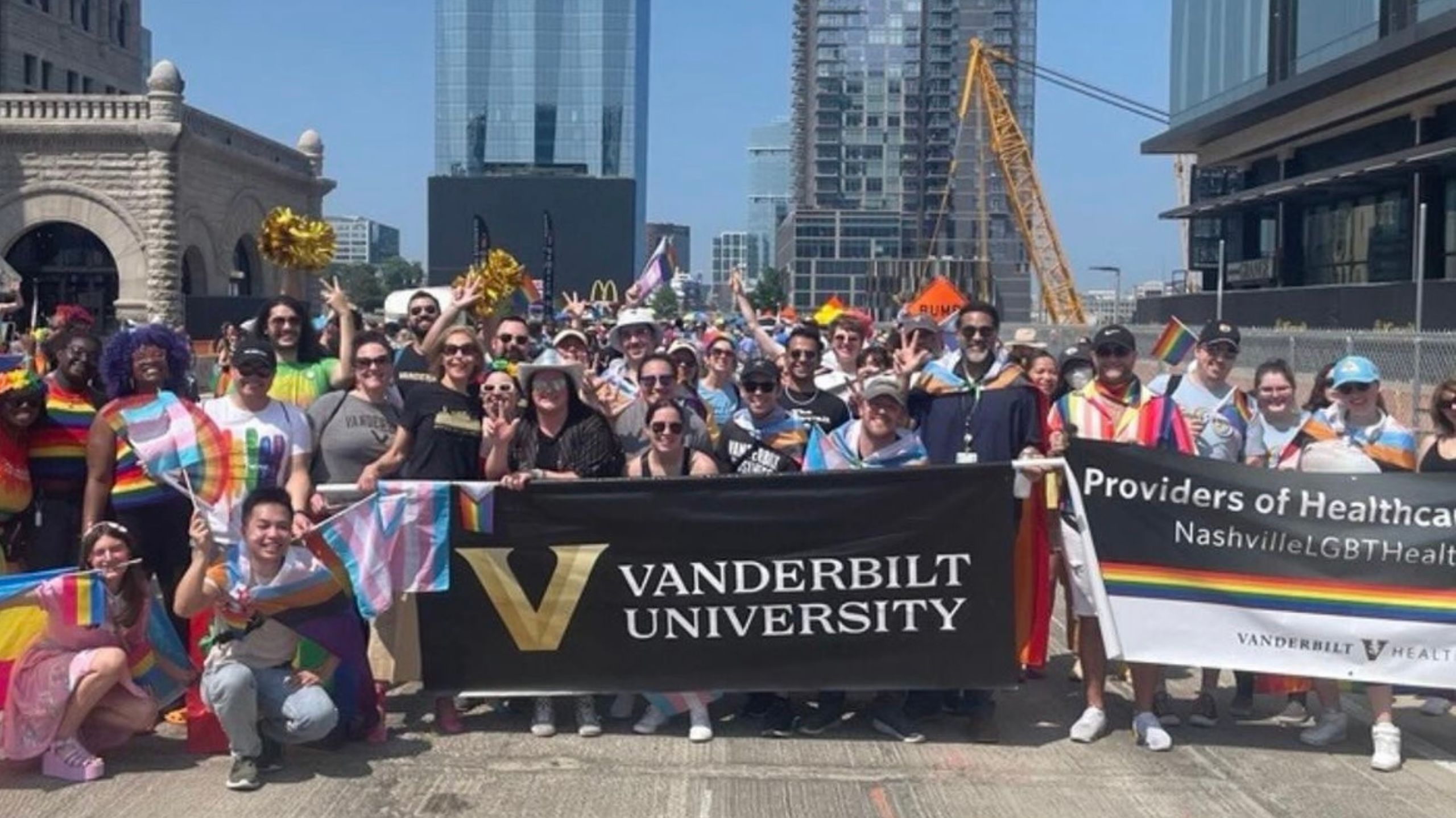 aerial photo of vanderbilt campus