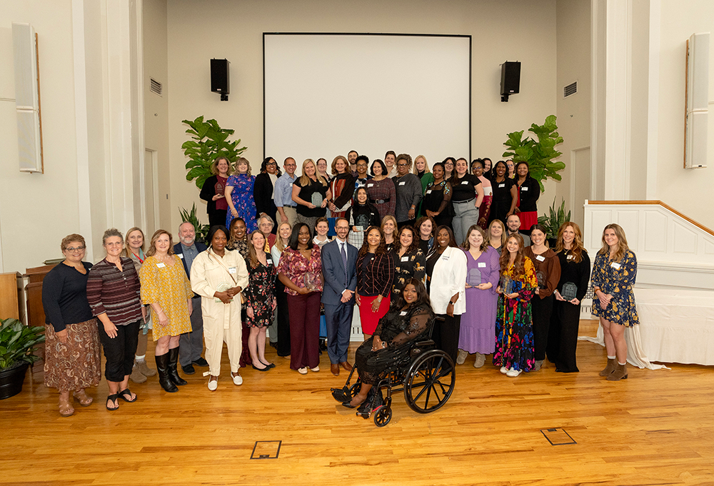 Blue Ribbon Teacher honorees with Mayor Freddie O’Connell and Dr. Adrienne Battle (photo credit: Joe Howell)