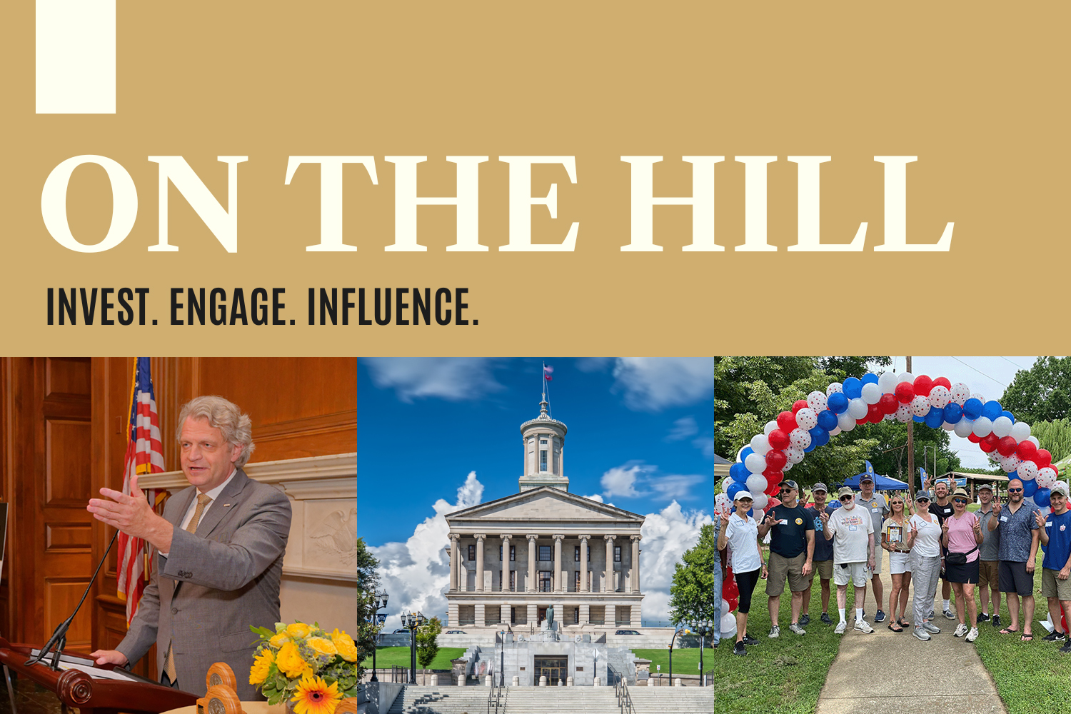 ON THE HILL, Invest. Engage. Influence.