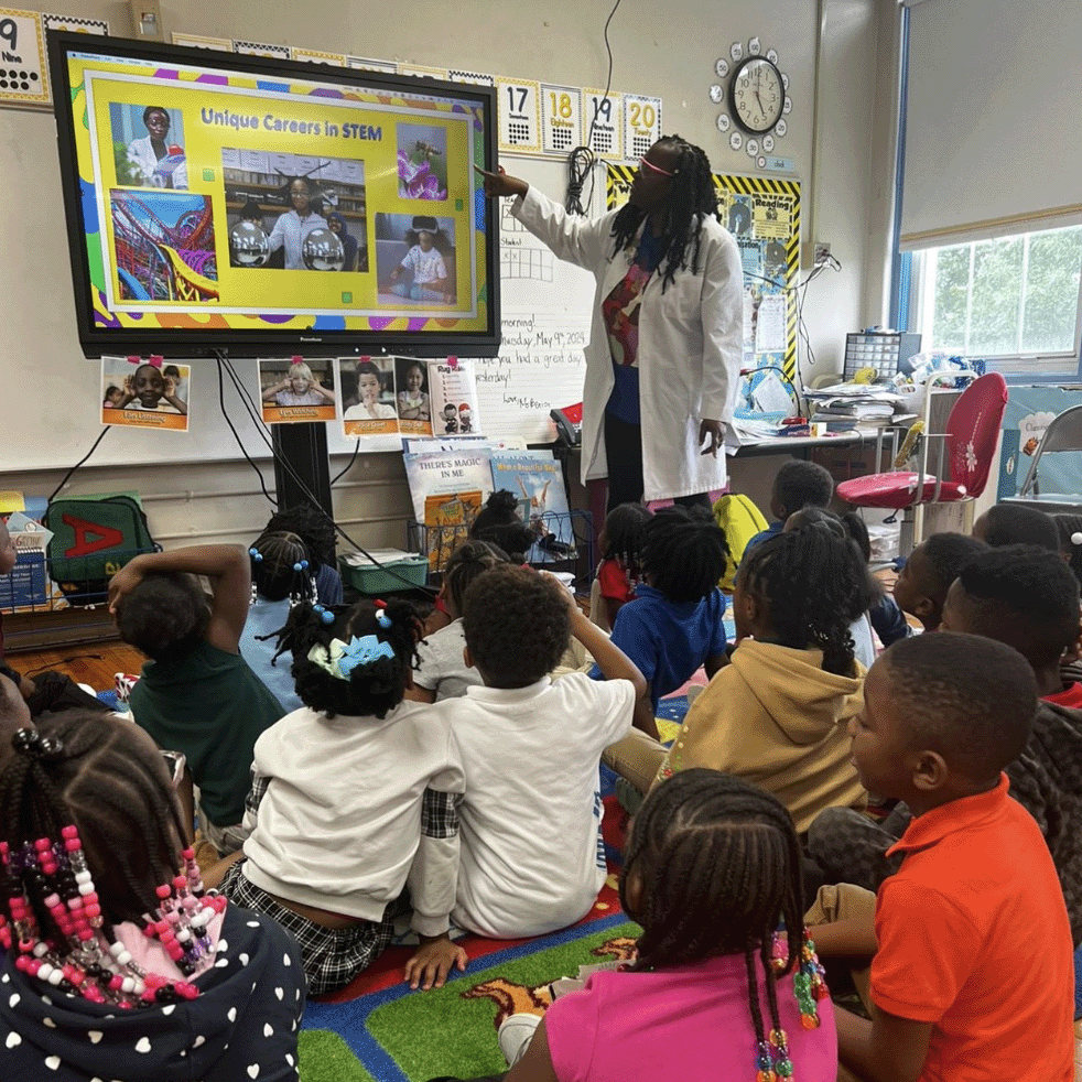 students in the classroom at Ida B. Wells Elementary