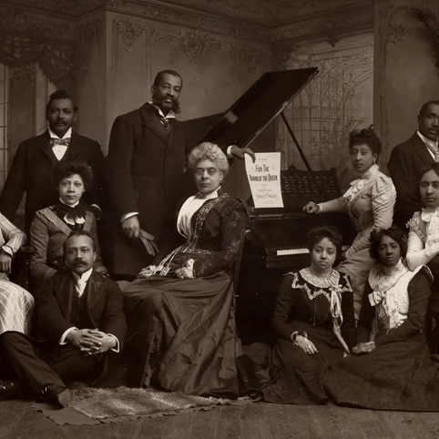 historic photo of the Fisk Jubilee Singers (National Museum of African American Music)