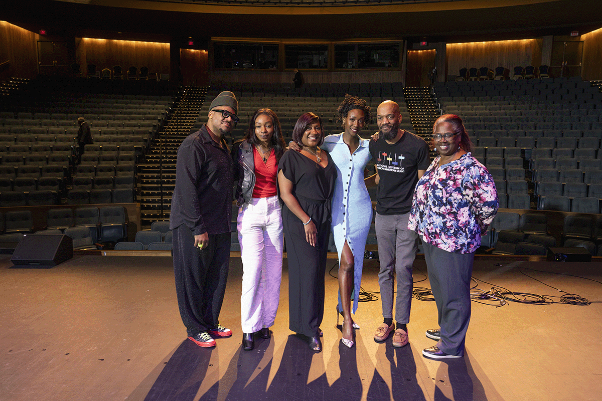 Kashif Graham, Parris Lewis, Roz White, Zurin Villanueva, Bryan Pierce, and Midori Lockett at TPAC on Feb. 14, 2024 (Joe Howell)