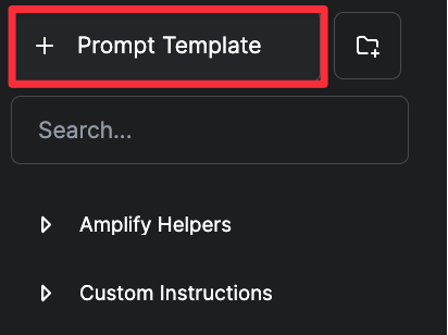 Screenshot showing how to start a prompt.