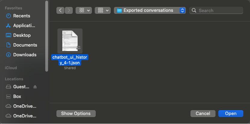 Screenshot of a JSON file on a Mac.