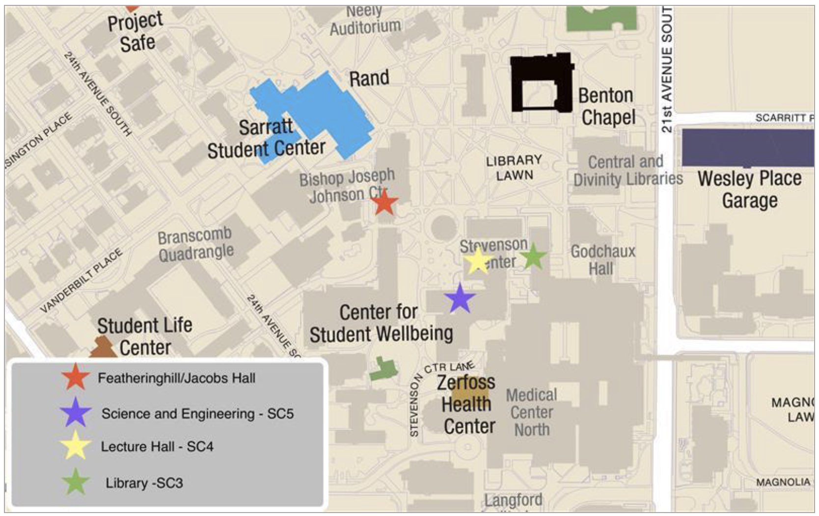 Campus locations