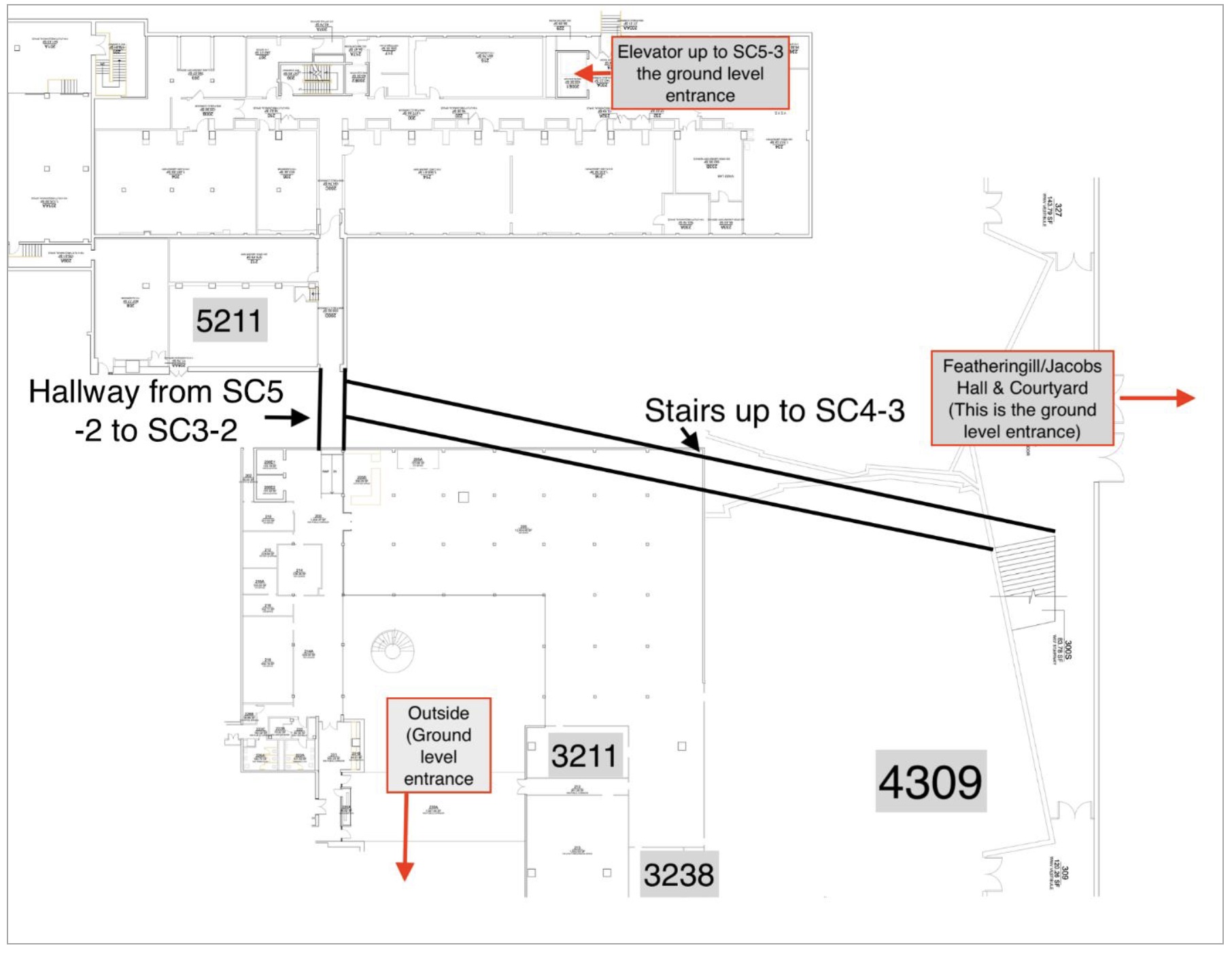 Room locations