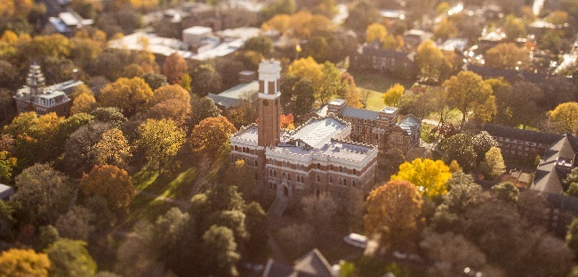 Aerial view of Vanderbilt campus