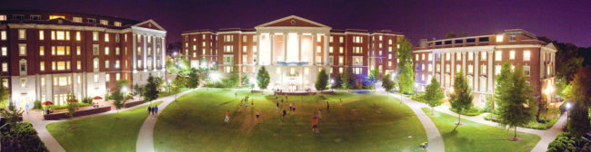 The Commons at night