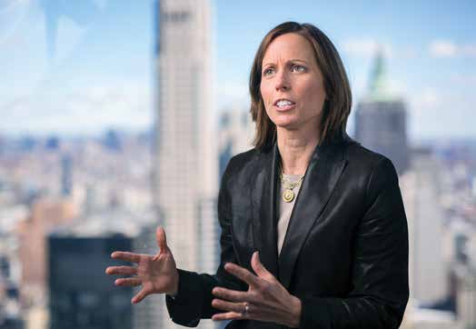 Adena Friedman in her NYC Nasdaq office.