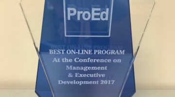 Executive Education received an award at 2017 CMED