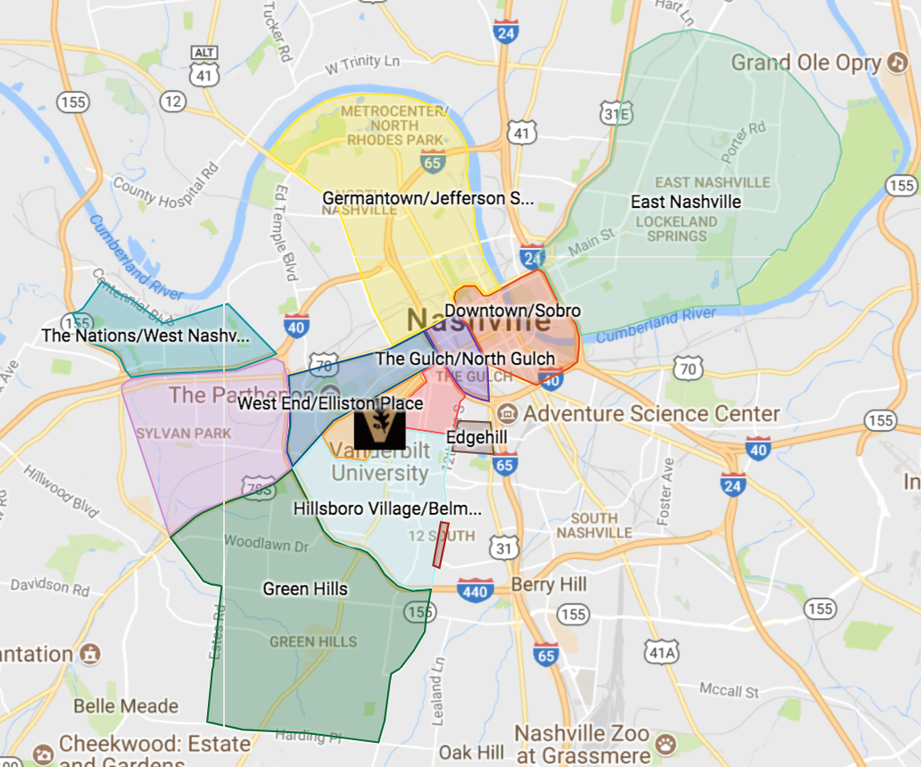 Albums 100+ Pictures Map Of Nashville Tn And Surrounding Cities Full HD