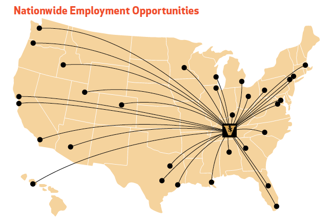 MAcc Placement Map