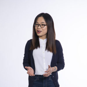 Mai Pham (MBA'19) speaking.