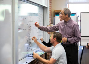 Pictured: Ray Friedman Friedman teaching students that leaders will most likely be met with less resistance when they provide their team with a plan that is thought out and explained.