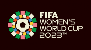Pictured: The FIFA Women's World Cup 2023 logo on a black background. The image is a soccer ball surrounded by different colors, and the text reads "FIFA Women's World Cup 2023" in white letters.