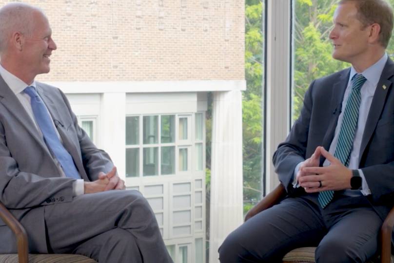 Pictured: Thomas J. Steenburgh, Ralph Owen Dean and Professor of Marketing at the Vanderbilt Business, sat down with Michael Mettee, the Chief Financial Officer (CFO) of FirstBank