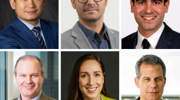 Pictured: The 6 new full-time faculty members for Vanderbilt Business are pictured. The photos are a curation of headshots. The top row from left to right: Bin Li, Sina Moghadas Khorasani, Antoine Feylessoufi. The bottom row from left to right: Gary Kimball, Anna Helmke, Richard Florida.