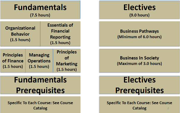 Undergraduate Business Minor course requirements image