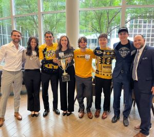 Pictured: Team D wins the Nashville Predators Accelerator project