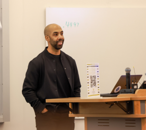 Pictured: James Edward Murray (MBA'17) at the Vanderbilt Business EDI Symposium