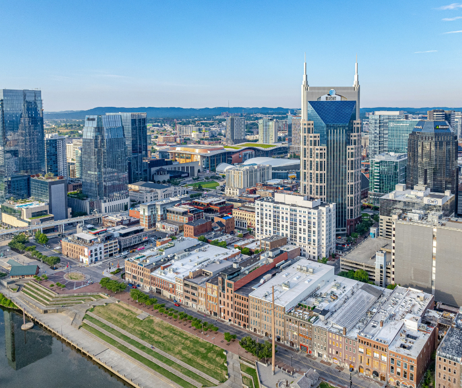 Skyline view of Nashville near Vanderbilt Business