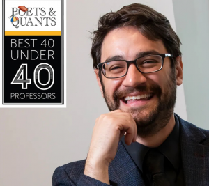 Pictured: Vanderbilt Business Professor Tony Salerno with the Poets&Quants 40-Under-40.