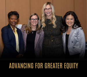 Pictured: Photo from the Vanderbilt Business Executive Women in Leadership Event: Sydney Savion, Cara Heilmann, Jen Fabbri, and Kelly Goldsmith.