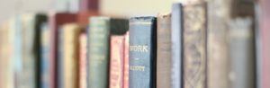 Books on a shelf