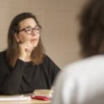 Lorrie Moore teaching a Graduate Fiction workshop