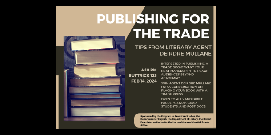 Deirdre Mullane to Host a Talk on Publishing for the Trade