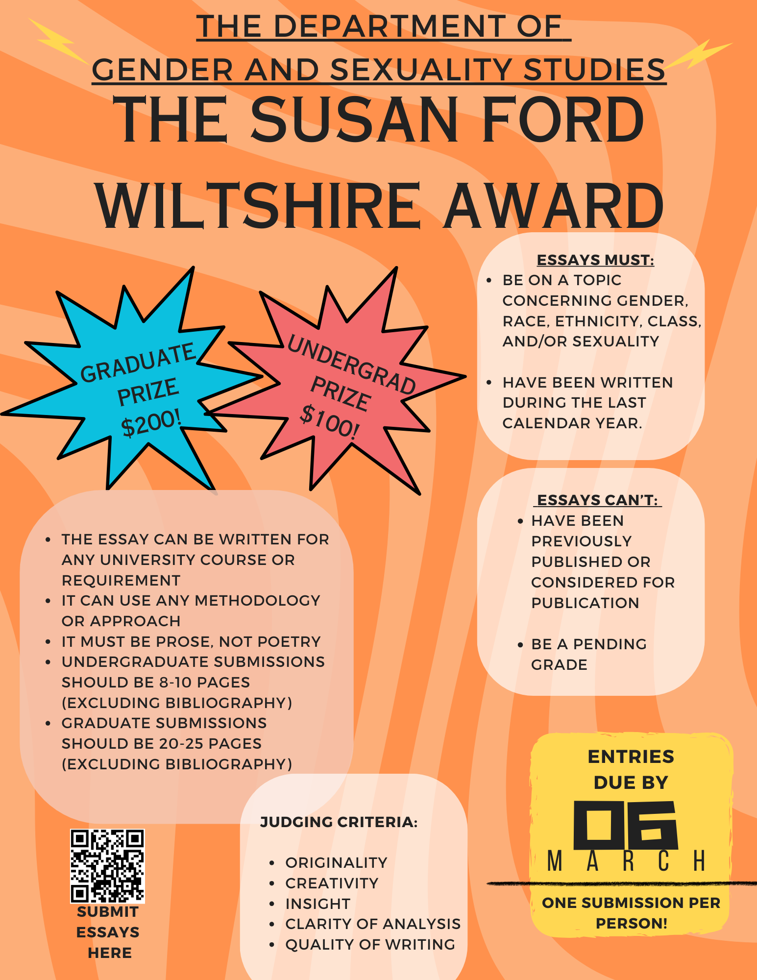 2024 Susan Ford Wiltshire Award Winners Announced!