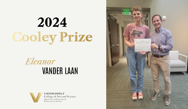 Undergrad Eleanor Vander Laan ’24 wins the 2024 Cooley Prize