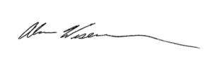 Alan Wiseman's signature