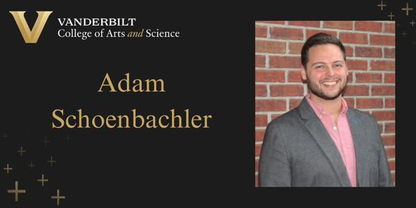 Graduate student Adam Schoenbachler was awarded a Vanderbilt Provost’s Pathbreaking Discovery Award.