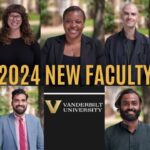 Thumbnail showing headshots of nine new Vanderbilt Faculty members behind the text, "2024 New Faculty