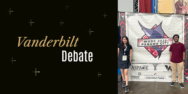 The Vanderbilt Debate Team attends the World Universities Debating Championship in Panama City, Panama