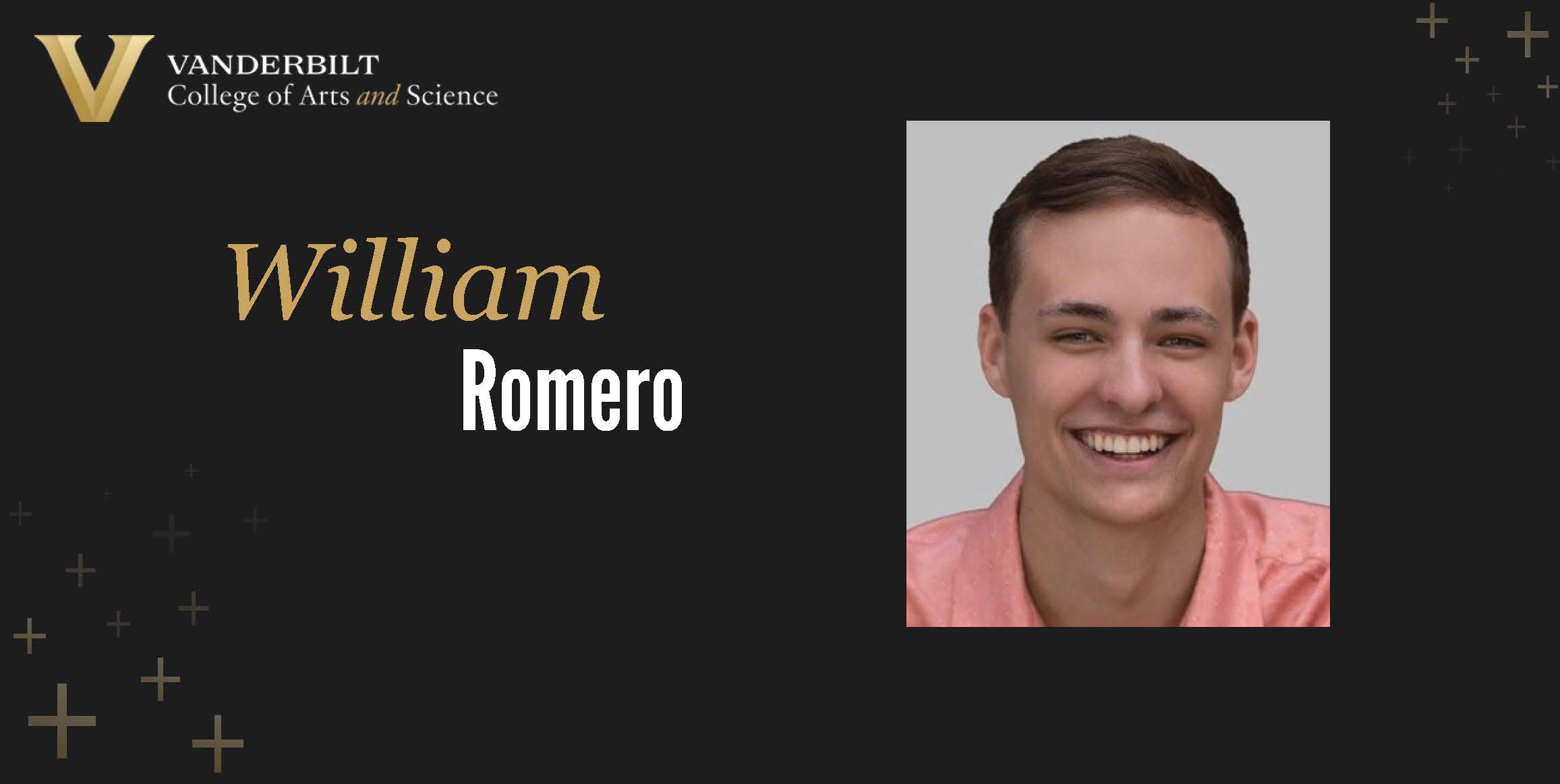 William Romero, Outstanding Senior in Religious Studies