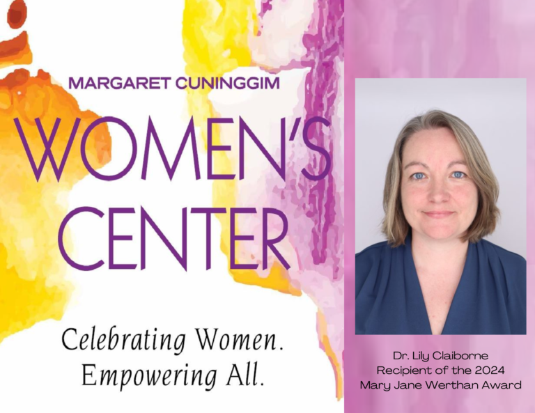 Congratulations to Dr. Lily Claiborne, recipient of the Mary Jane