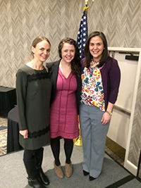 Assistant Dean for Public Interest Spring Miller with Angie Bergman '13 and Adrienne Kittos '09