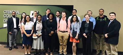 Vanderbilt Law School pro bono team pictured with students from the University of Memphis at Just City, a legal nonprofit organization that advocates for individuals, children and families who have had contact with the criminal justice system.