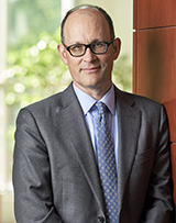 An image of Professor Kevin Stack inside Vanderbilt Law School.