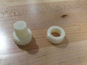 Nut and Screw Separated