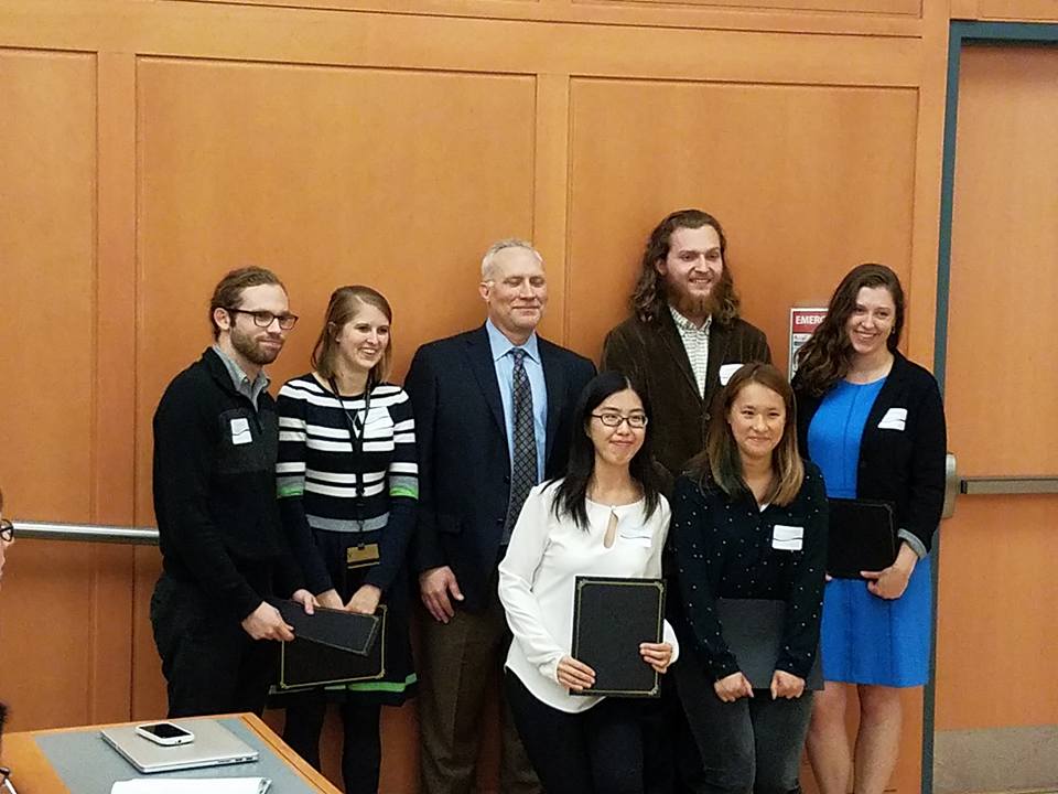Joseph with the other winners of Vanderbilt's VINSE NanoDay best presentation awards!