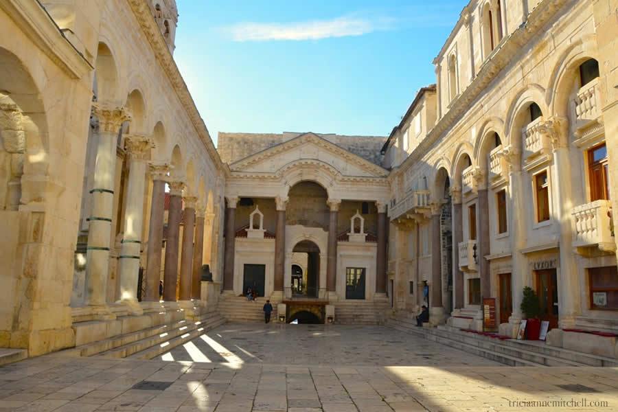 Peristyle of Diocletian's Palace, Split, Croatia.  Photograph courtesy of Tricia A. Mitchell