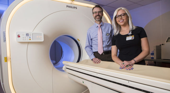 PET/CT scanner research team Vanderbilt University Hospital Vanderbilt University Medical Center Photo: Anne Rayner; VU